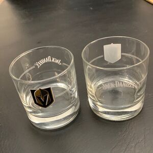 Vegas Golden Knights Jack Daniel’s Whiskey Rocks Cocktail Bar Drink Glass 8 Oz